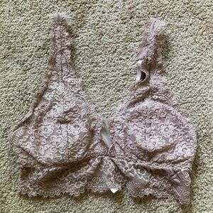 aerie Eyelash Lace & Mesh Bralette